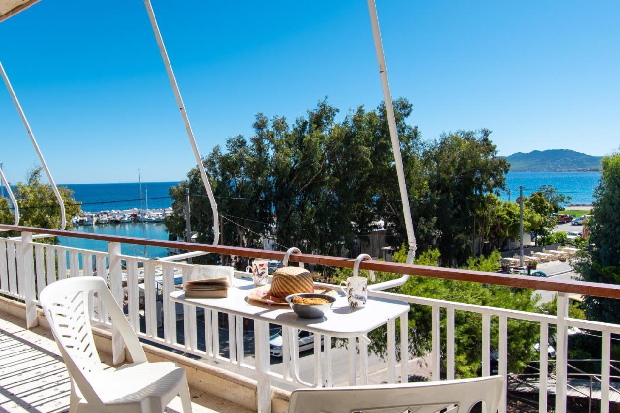 Lavish & Spacious Apt With Stunning Seaview, 10 Min Ath Airport Artemida (Attica) Exterior foto